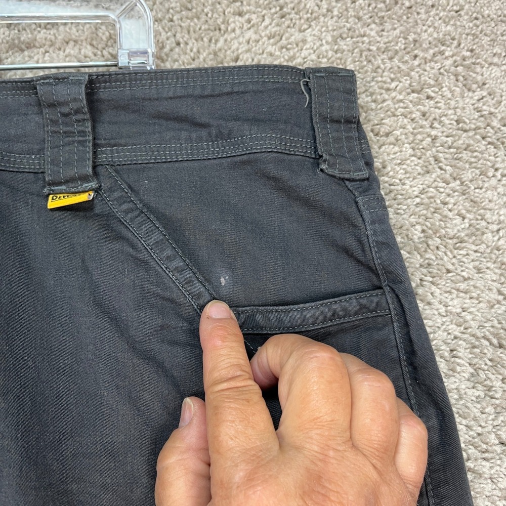 DeWalt Work‎ Shorts Mens 46 Black Utility Stretch Multi-Pocket Flat Front Denim - Picture 6 of 14